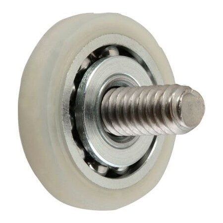 Allpoints Allpoints 1321024 Roller, 1"Od, 1/4-20 Nylon Tire 1321024